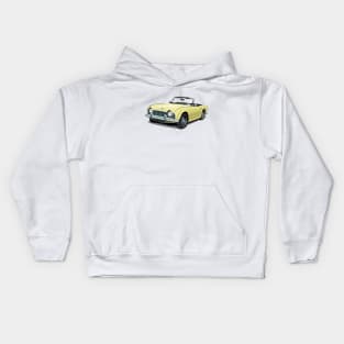 Triumph TR4 in yellow Kids Hoodie